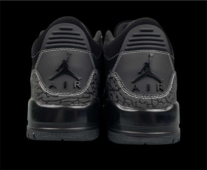 Custom Nike Air Jordan 3 Reverse Swoosh ‘Black’