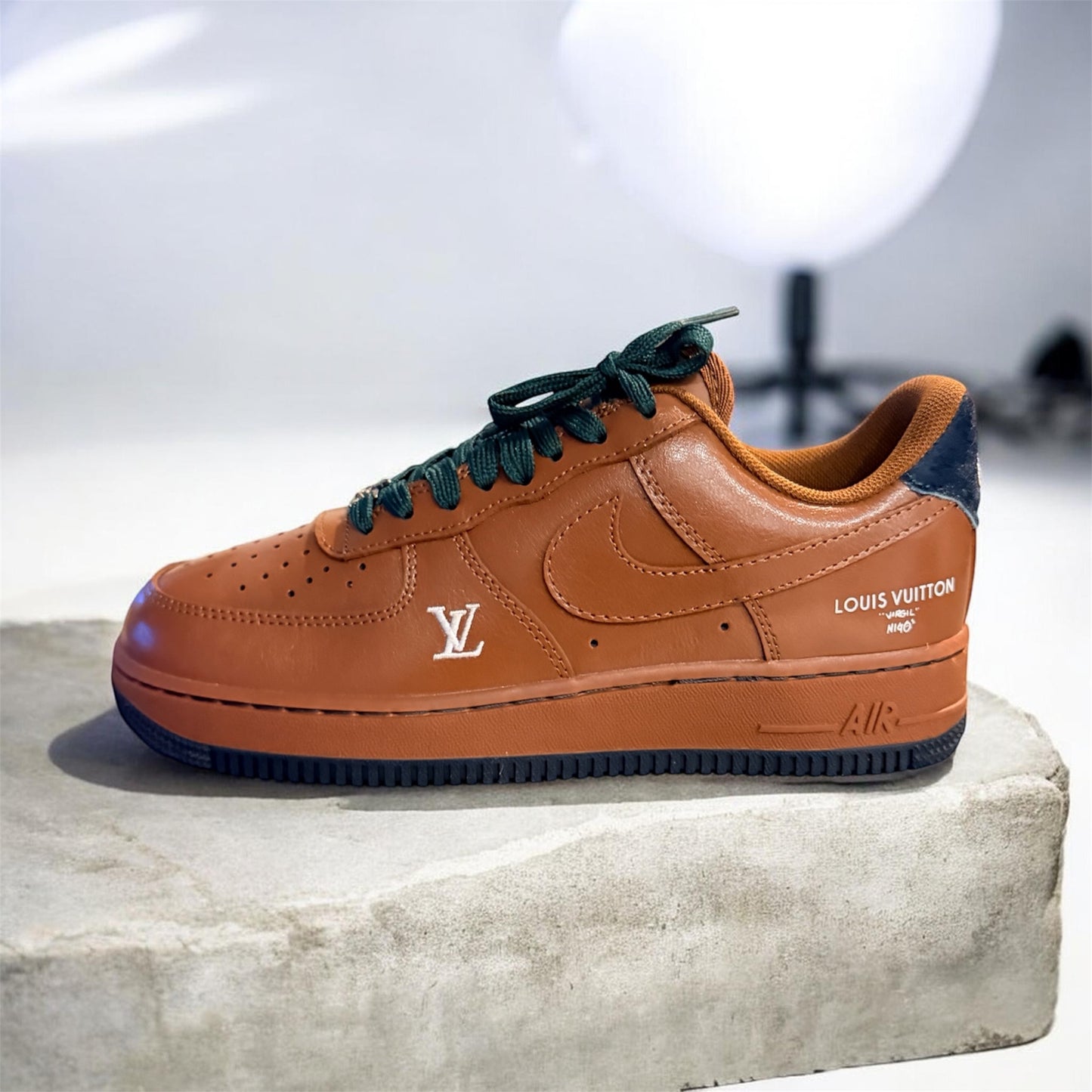 Custom Nike Air force 1 x LV Brown