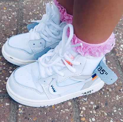 Kids Custom Nike OW Air Jordan 1