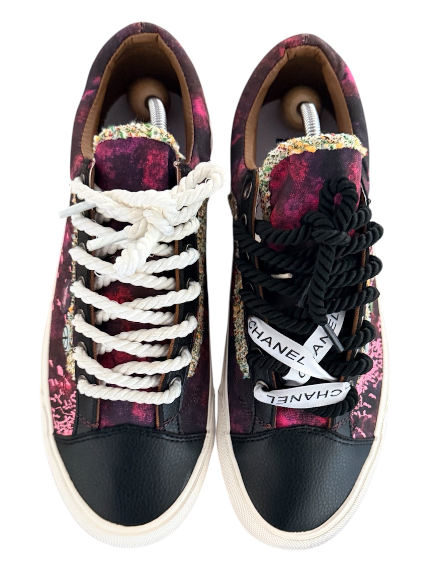 Custom Chanel Rope Lace Vans