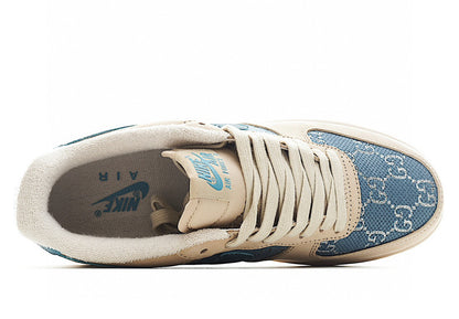 Custom Nike Air force 1 Gucci Blue