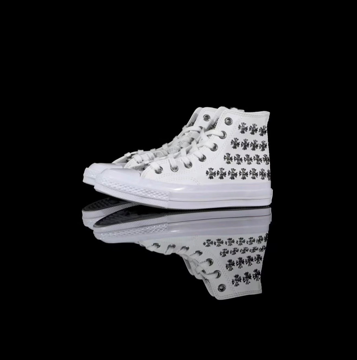 Custom Converse Chuck Taylor Hi x Chrome Hearts