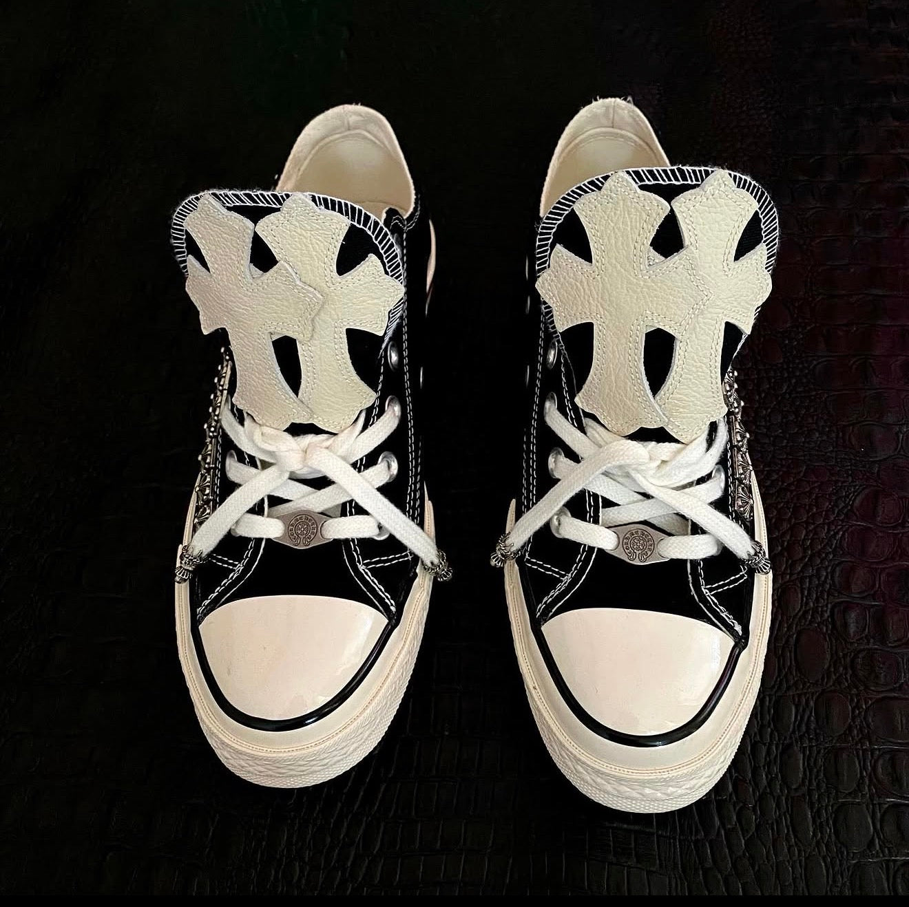 Custom Converse Chuck Taylor Low x Chrome Hearts