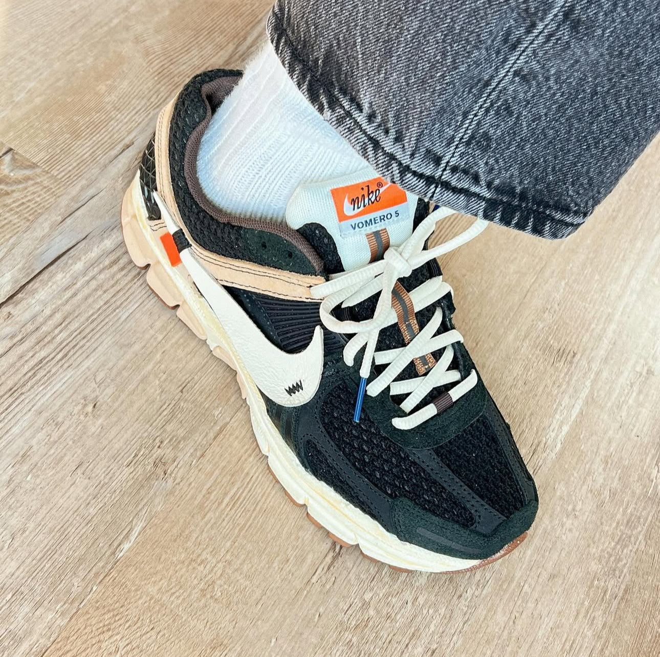 Custom Nike Zoom Vomero 5 ‘Leather Swoosh’