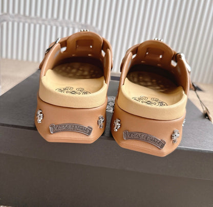 Platform Chrome Hearts Sandal (brown)