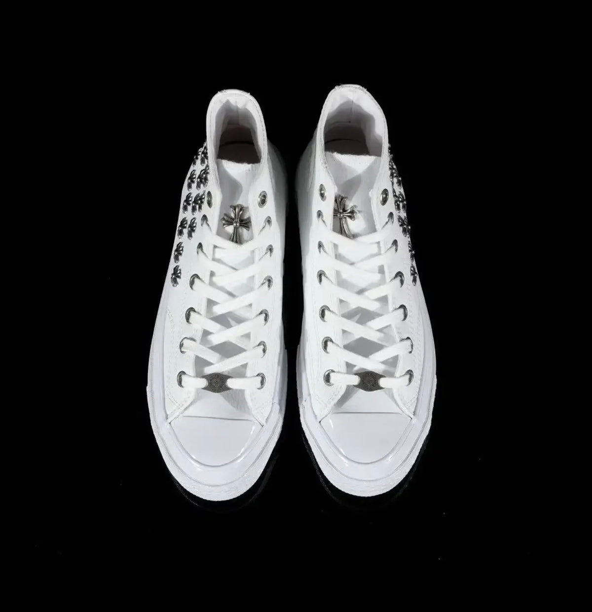 Custom Converse Chuck Taylor Hi x Chrome Hearts
