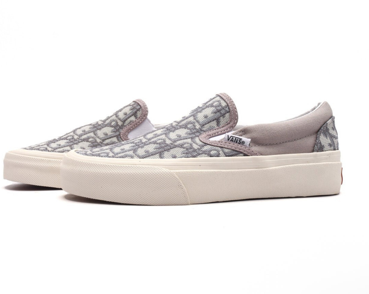 Custom Dior Vans Slip Ons