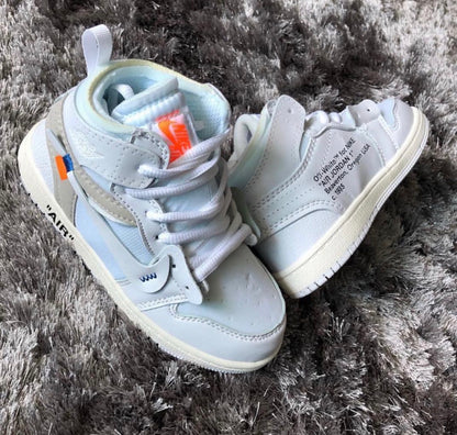 Kids Custom Nike OW Air Jordan 1