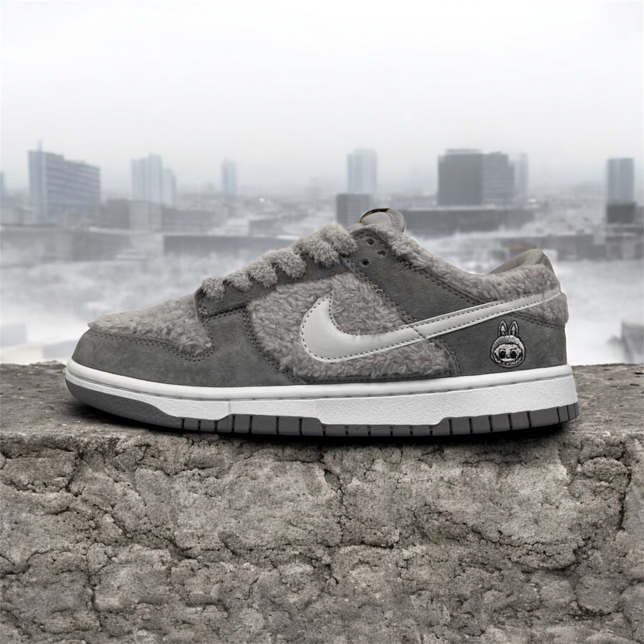 Nike Dunk Low x Gray Labubu