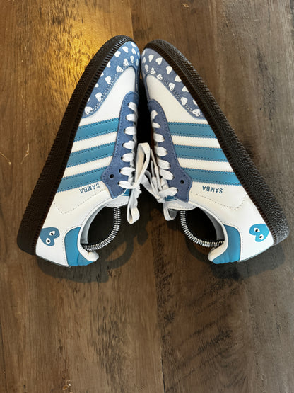 Custom Adidas Samba x CDG Sky Blue
