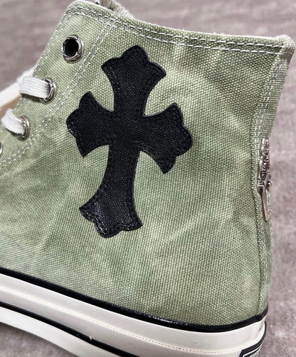 Custom Converse Chuck Taylor High x Chrome Hearts