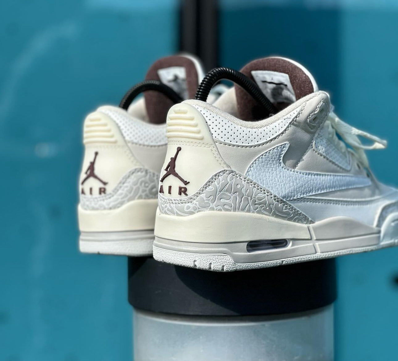 Custom Nike Air Jordan 3 Reverse Swoosh ‘Bone’