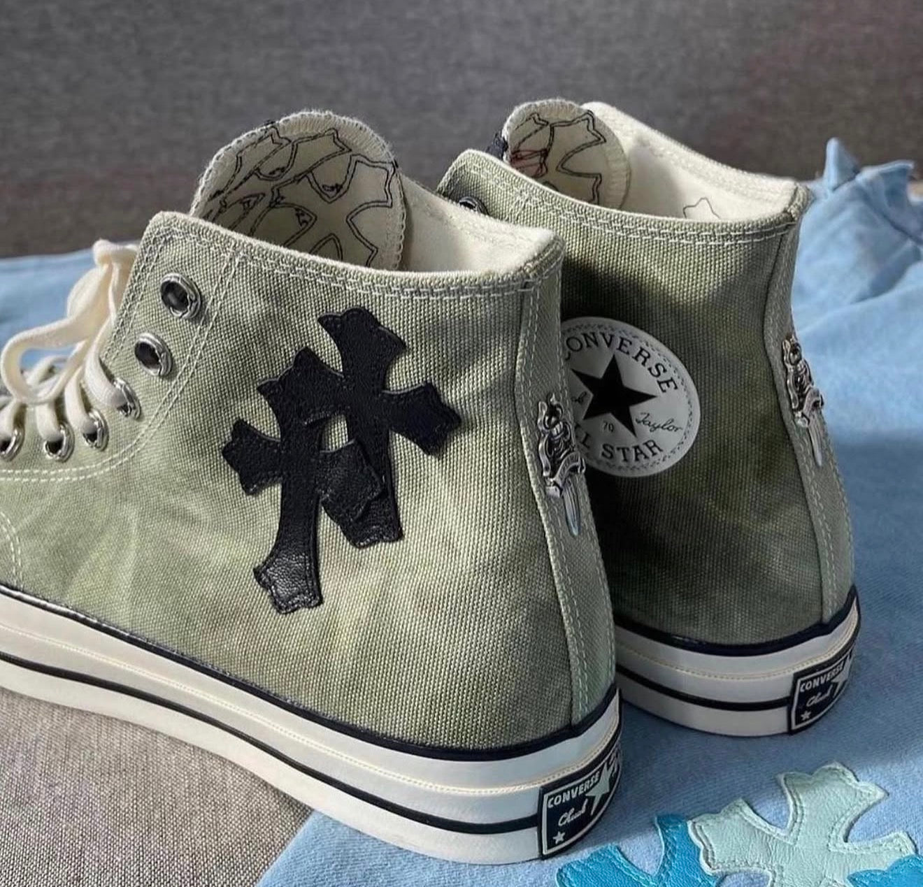 Custom Converse Chuck Taylor High x Chrome Hearts