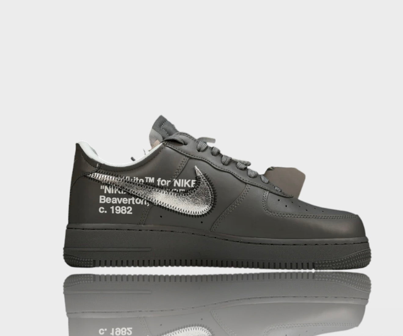 Custom Nike Air force 1 OW Ghost Grey