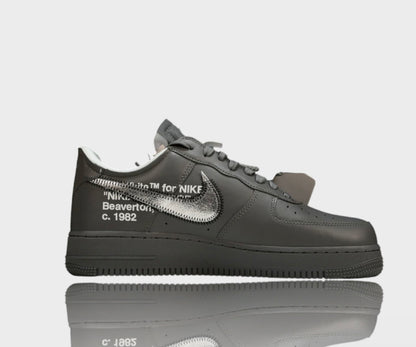 Custom Nike Air force 1 OW Ghost Grey
