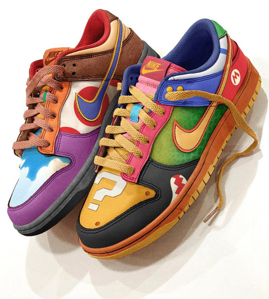 Nike Dunk Low Mario Kart Custom
