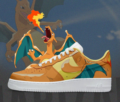 Custom Nike Air force 1 Pokémon Charizard