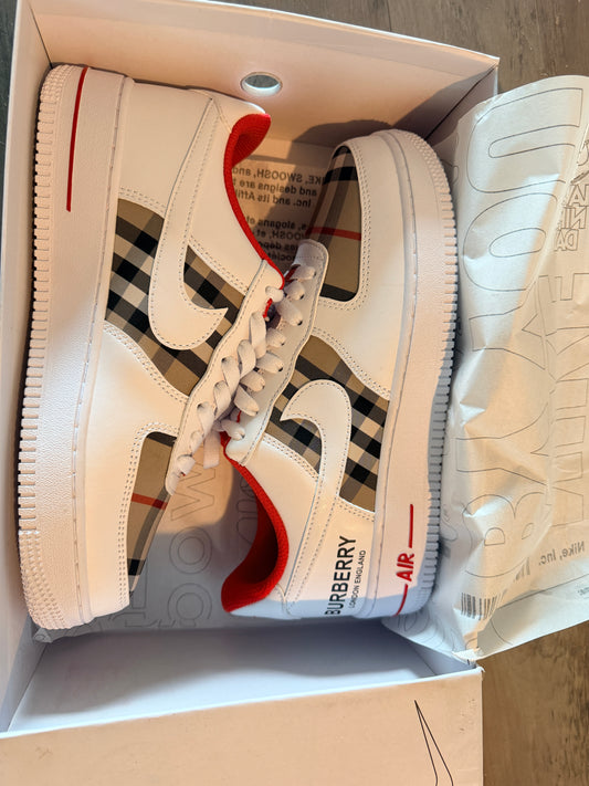 Custom Nike Air force 1 x Burberry London