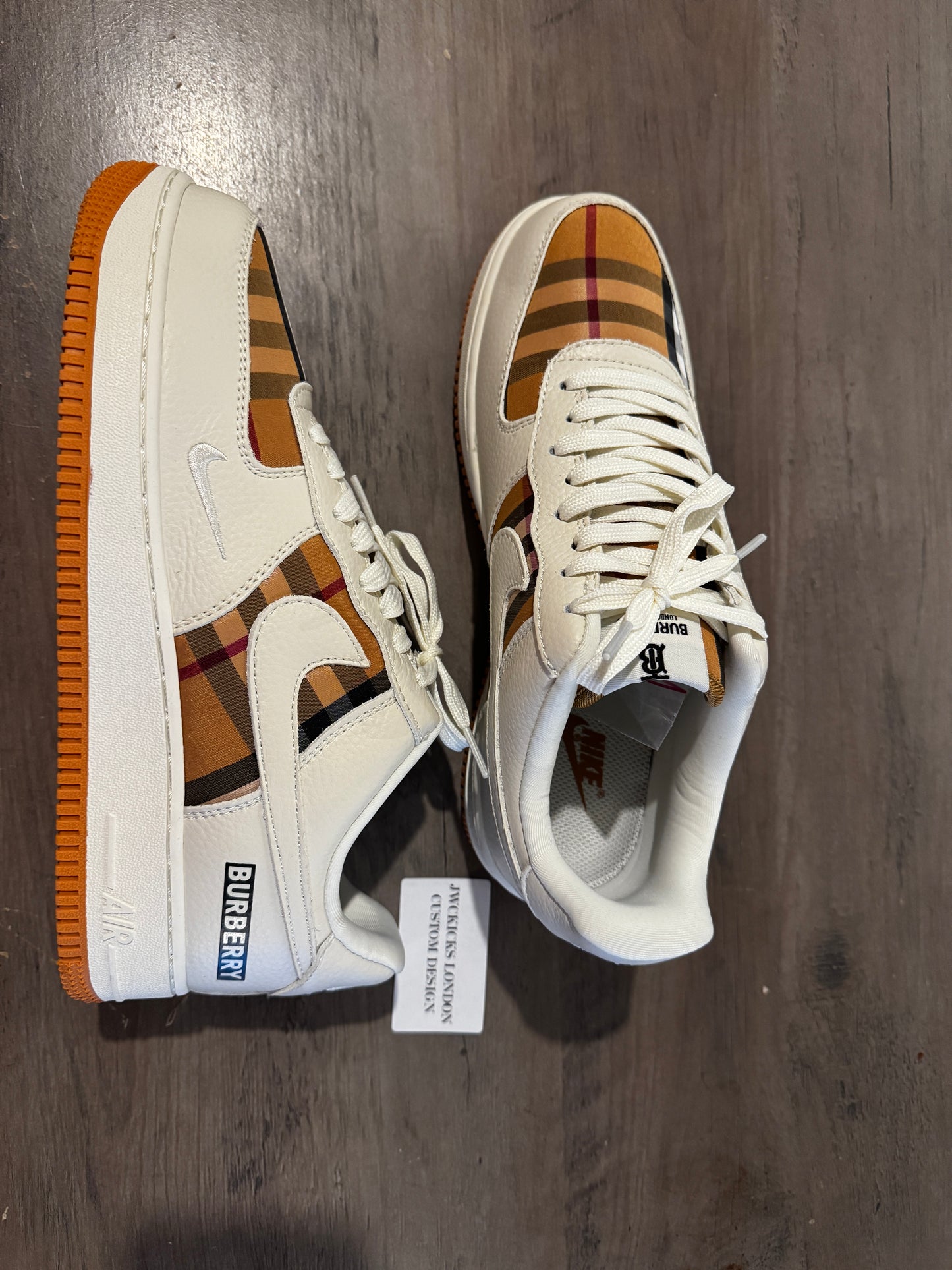 Custom Nike Air force 1 x Burberry London