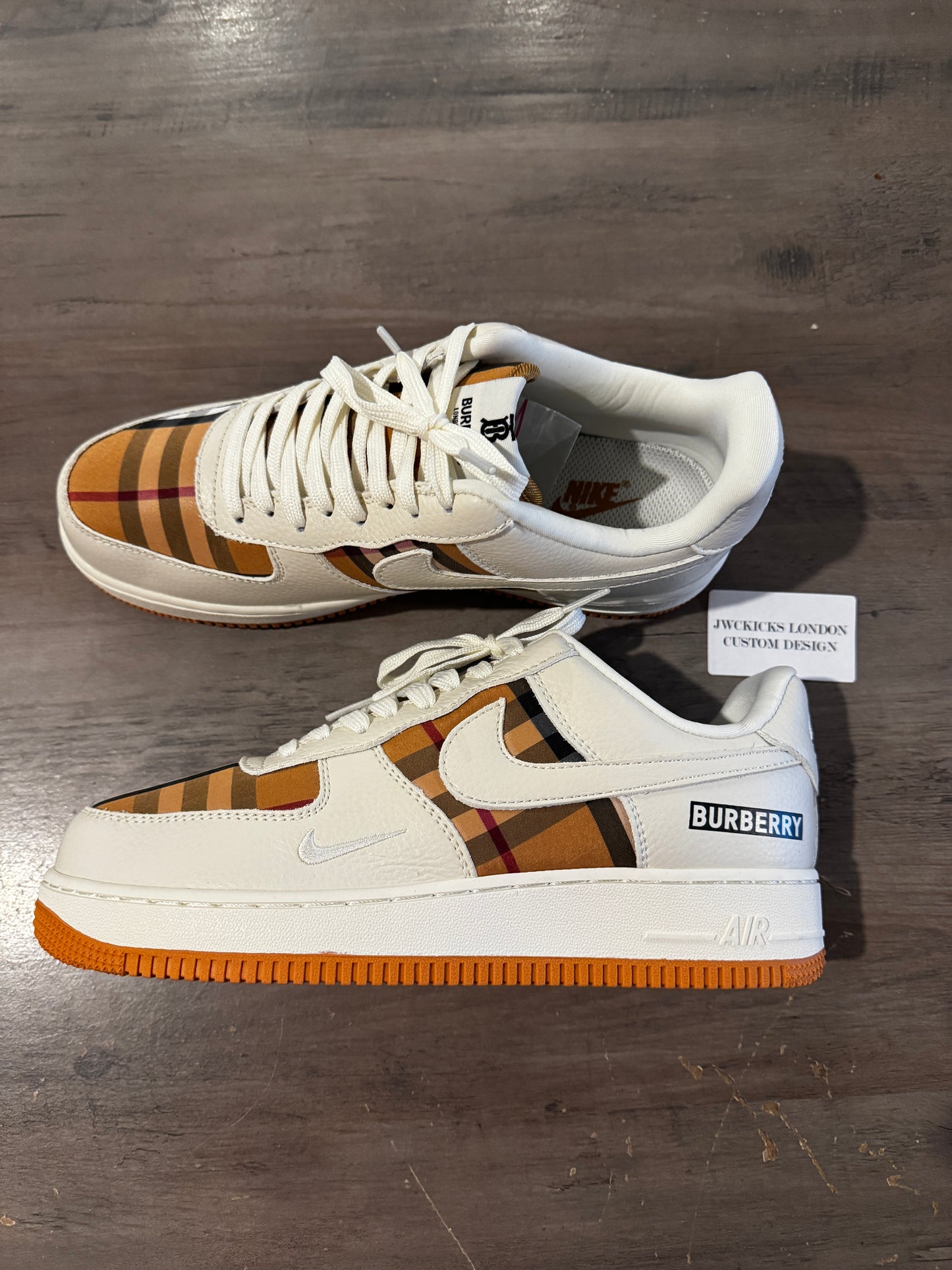 Custom Nike Air force 1 x Burberry London