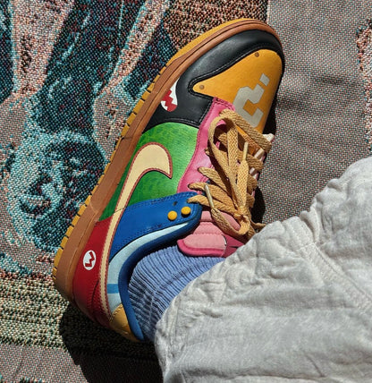 Nike Dunk Low Mario Kart Custom