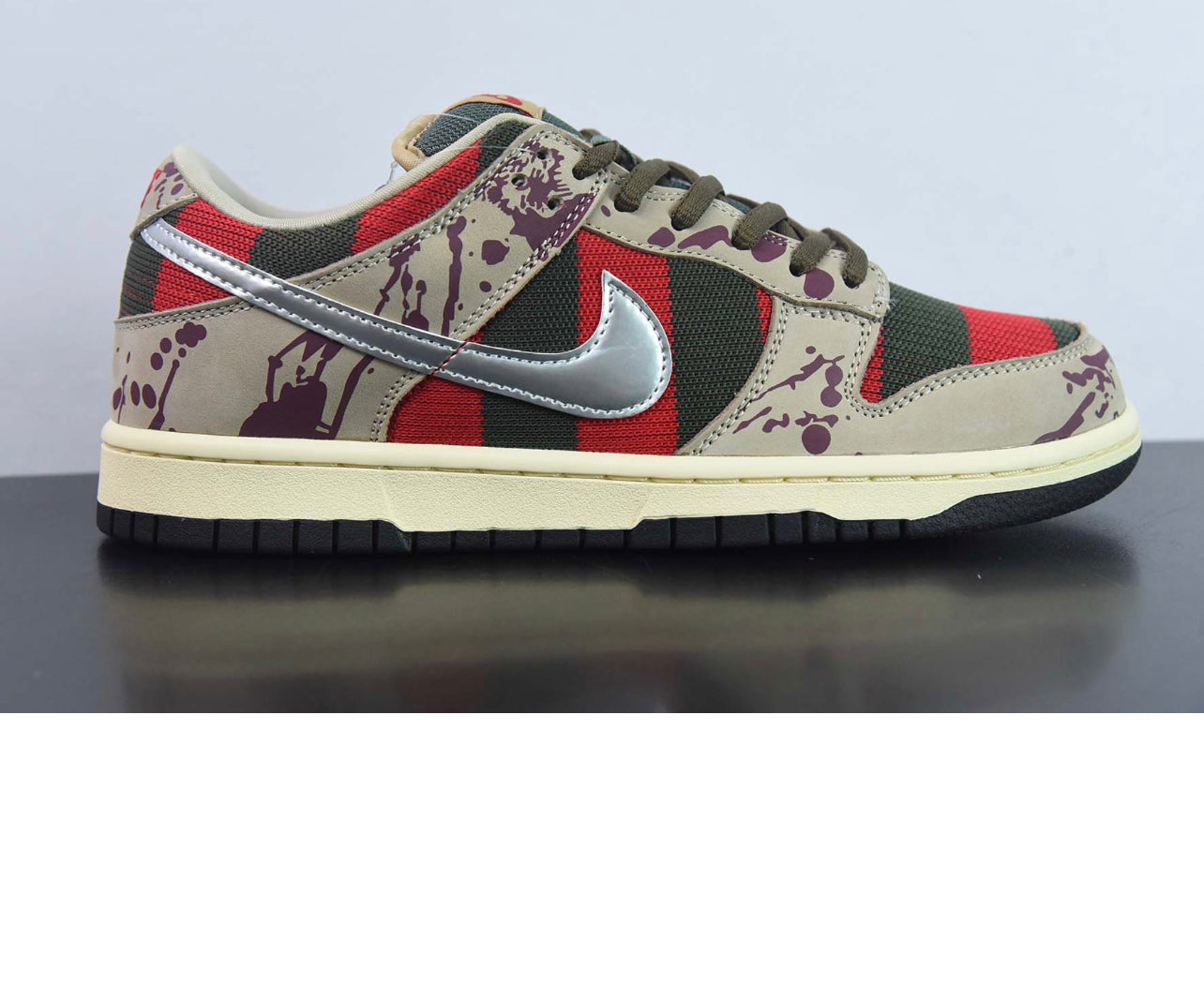 Custom Nike Dunk Low Freddie Krueger