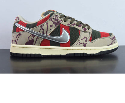 Custom Nike Dunk Low Freddie Krueger