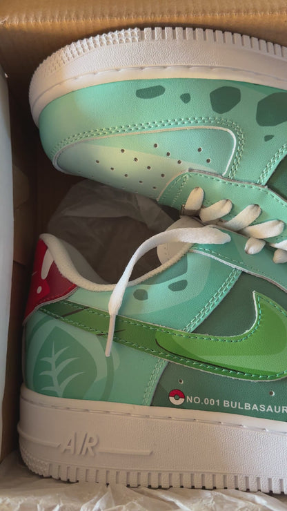 Custom Nike Air force 1 Pokémon Balbasaur