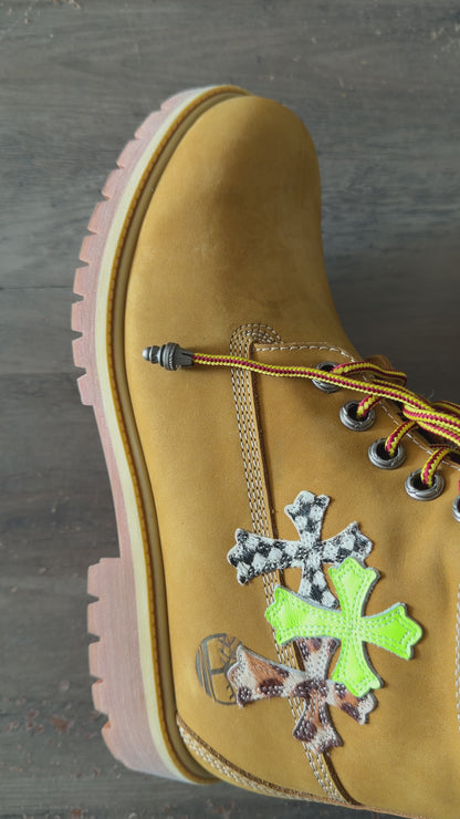 Chrome Hearts Timberland Tan Boot