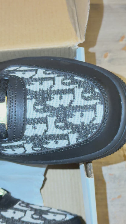 Custom Nike Air force 1 x Dior Black