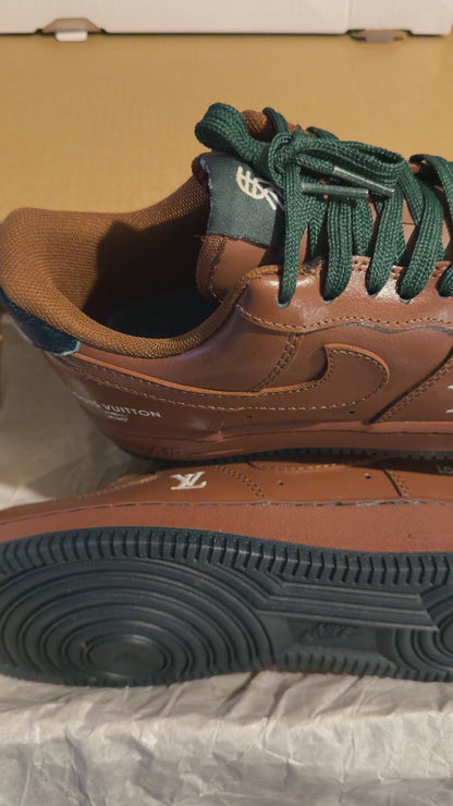 Custom Nike Air force 1 x LV Brown