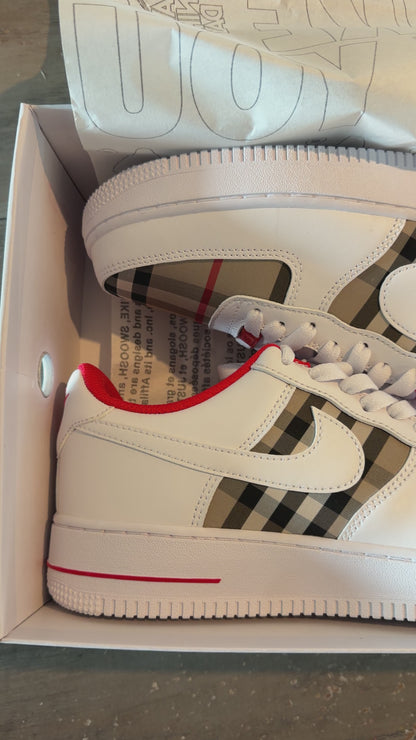 Custom Nike Air force 1 x Burberry London