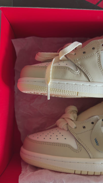 Custom Nike Air Jordan 1 Lo Cream