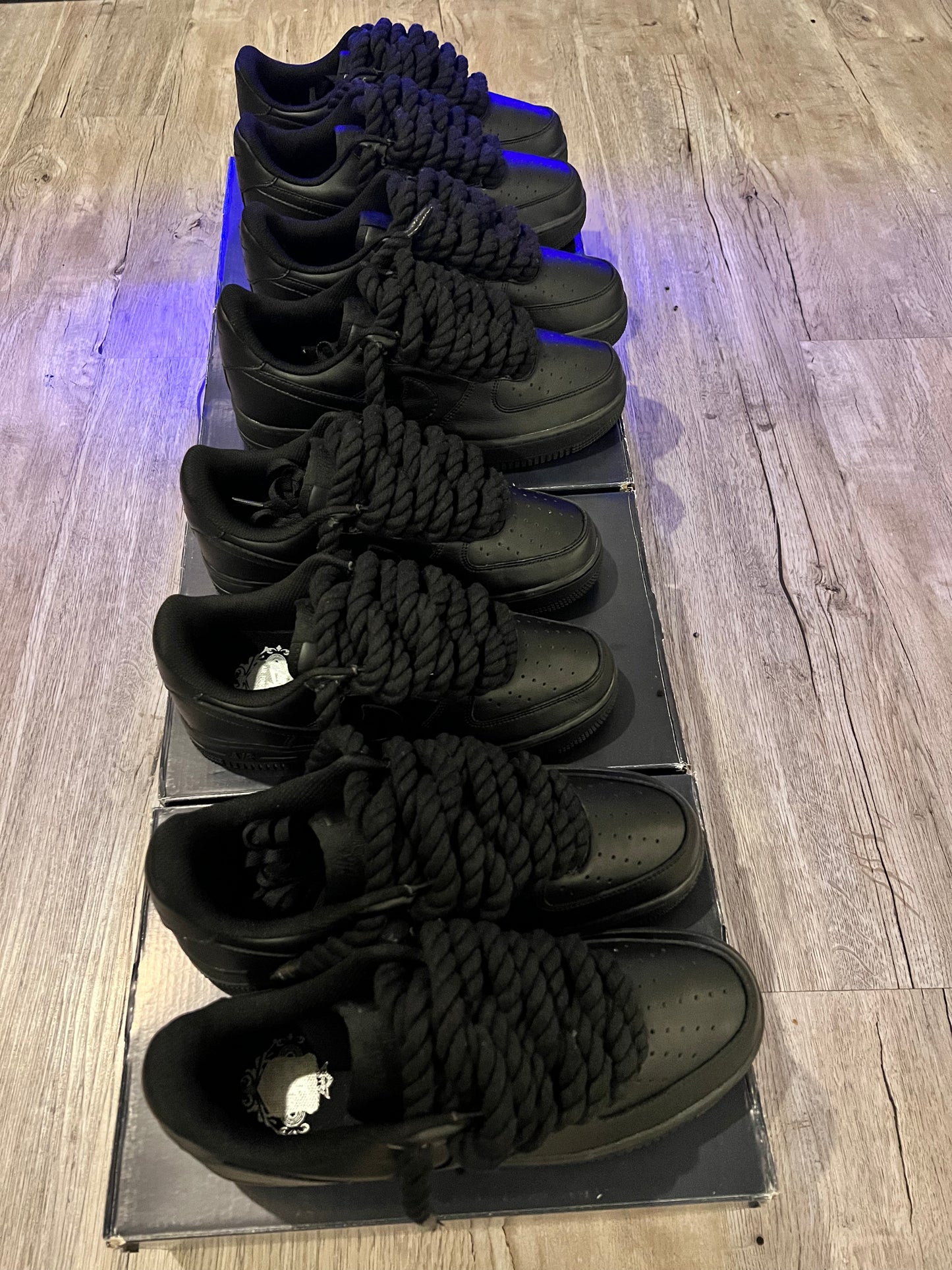 Nike Air force 1 “Rope Lace” Black